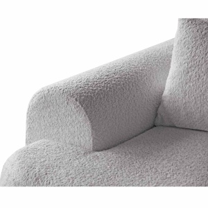 COLTAR EXTENSIBIL, MODEL BESTSELLER, OLIVIO, GRI INCHIS, MATERIAL DE CALITATE BOUCLE, DESIGN DEOSEBIT - Img 2