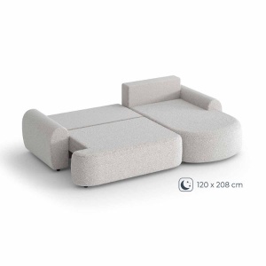 COLTAR EXTENSIBIL, MODEL BESTSELLER, OLIVIO, VERDE, MATERIAL DE CALITATE BOUCLE, DESIGN DEOSEBIT - Img 2