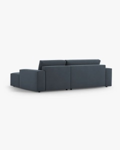 COLTAR EXTENSIBIL, PE STANGA, JODIE, 246X151 CM, ALBASTRU, TAPITAT CU TAPITERIE DIN TEXTIL STRUCTURAT MEGAN, MICADONI - Img 4