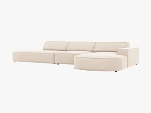 COLTAR JODIE, DREAPTA, 4 LOCURI, 342 CM, CATIFEA- BEJ INCHIS 30, DESIGN DEOSEBIT - Img 5