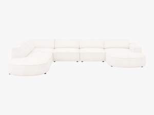 COLTAR JODIE, STANGA, 7 LOCURI, 364 CM, DIVERSE CULORI SI MATERIALE, DESIGN DEOSEBIT - Img 16
