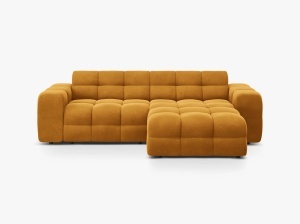 COLTAR KENDAL, DREAPTA, 4 LOCURI, 256 CM, DIVERSE CULORI SI MATERIALE, DESIGN DEOSEBIT - Img 6