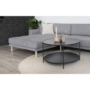 COLTAR LIDO CU 4 PERINI 290CM, DIN LEMN SI TEXTIL, CULOARE GRI DESCHIS, HOUSE NORDIC - Img 5