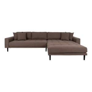 COLTAR LIDO CU 4 PERINI 290CM, DIN LEMN SI TEXTIL, CULOARE MARO, HOUSE NORDIC
