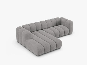 COLTAR LUPIN 260, PE DREAPTA, GRI DESCHIS, CU TAPITERIE DIN TEXTIL CHENILLE EDEN, MICADONI - Img 3