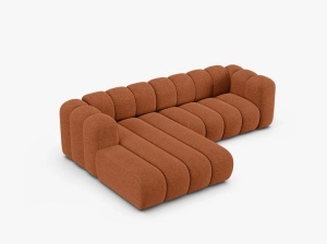 COLTAR LUPIN 260, PE STANGA, CARAMIZIU, CU TAPITERIE DIN TEXTIL CHENILLE EDEN, MICADONI - Img 3