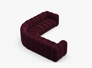COLTAR LUPIN, 280, VISINIU, CU TAPITERIE DIN CATIFEA VENUS, MICADONI - Img 3