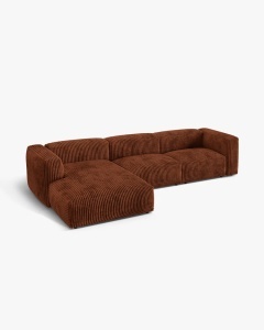 COLTAR MARTINA, 130X176 CM, PE STANGA, CARAMIZIU, TAPITAT CU TAPITERIE DIN TEXTIL CORDOI TILIA, MICADONI - Img 2