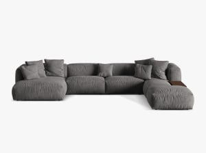 COLTAR MARTINA DREAPTA, 4+ LOCURI, 406 CM, DIVERSE CULORI SI MATERIALE, DESIGN DEOSEBIT - Img 8