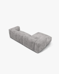 COLTAR MARTINA, GRI DESCHIS, 280 CM, STANGA, CU TAPITERIE DIN TEXTIL CORDOI TILIA, MICADONI - Img 3