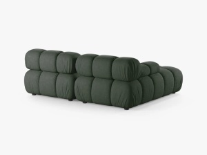 COLTAR MODULAR BELLIS, PE STANGA, VERDE INCHIS, CU TAPITERIE DIN TEXTIL STRUCTURAT LIBERTY, MICADONI - Img 3