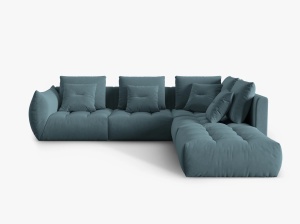 COLTAR MODULAR BLOOM DREAPTA, 4 LOCURI, 316 CM, DIVERSE CULORI SI MATERIALE, DESIGN DEOSEBIT - Img 9