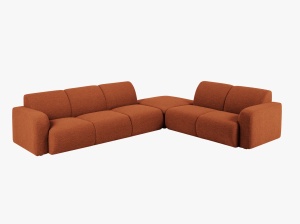 COLTAR MOLINO, DREAPTA, 6 LOCURI, 315 CM, DIVERSE CULORI SI MATERIALE, DESIGN DEOSEBIT - Img 4