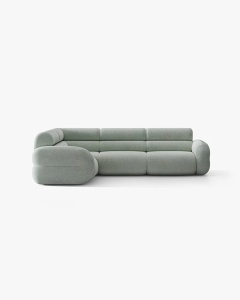 COLTAR PE STANGA NEO, ALBASTRU PAL, 295X210 CM, TAPITAT CU TAPITERIE DIN TEXTIL CHENILLE SILENCIO, MICADONI