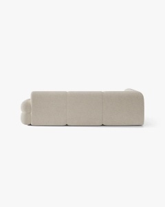 COLTAR PE STANGA NEO, BEJ DESCHIS, 295X210 CM, TAPITAT CU TAPITERIE DIN TEXTIL CHENILLE SILENCIO, MICADONI - Img 4