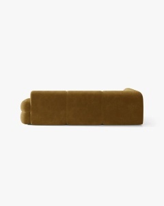 COLTAR PE STANGA NEO, GALBEN MUSTAR, 295X210 CM, TAPITAT CU TAPITERIE DIN TEXTIL CHENILLE GOLD, MICADONI - Img 4