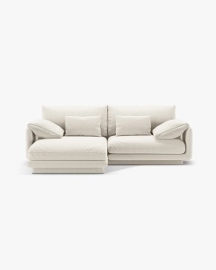 COLTAR PE STANGA, TORINO, 220X170, FILDES, CU TAPITERIE DIN TEXTIL STRUCTURAT WIND, MICADONI