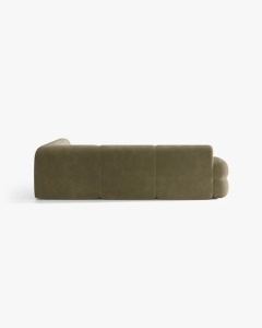 COLTAR SIMETRIC NEO, VERDE MASLINIU DESCHIS, 295X295 CM, TAPITAT CU TAPITERIE DIN TEXTIL CHENILLE GOLD, MICADONI - Img 4