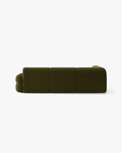 COLTAR SIMETRIC NEO, VERDE MASLINIU INCHIS, 295X295 CM, TAPITAT CU TAPITERIE DIN TEXTIL BOUCLE BALOO, MICADONI - Img 4