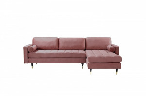 COLTAR SUPERB, CONFORTABIL 260CM, VELVET II, DIN LEMN SI CATIFEA, ARTIM GROUP SELECTION - Img 2