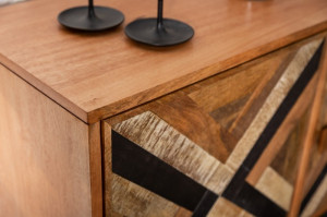 COMODA 160CM, LONG ISLAND, FURNIR DIN LEMN DE MANGO SI MDF, DESIGN RETRO, ARTIM GROUP SELECTION - Img 6