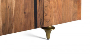 COMODA/BUFET 180CM, DIN LEMN DE MANGO, BLAT DIN MARMURA SI PICIOARE DIN METAL, DESIGN EXTRAVAGANT - Img 5