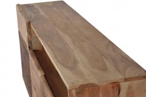 COMODA/BUFET KAMIL 160CM, DIN LEMN DE ACACIA/METAL, 2 USI GINER Y COLOMER - Img 8