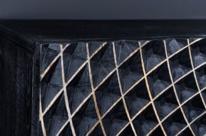 COMODA/BUFET LIVING, ILLUSION 177CM, LEMN DE MANGO, NEGRU/AURIU, ARTIM GROUP SELECTION - Img 4