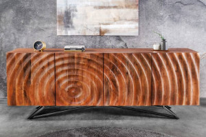 COMODA/BUFET LIVING, ZEN 177CM, LEMN DE MANGO, MARO/NEGRU, ARTIM GROUP SELECTION