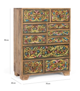 COMODA LIVING/DORMITOR, ARTIM 99CM, DIN LEMN DE MANGO, REALIZATA MANUAL, ARTIM GROUP SELECTION - Img 9
