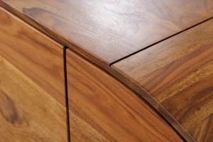 COMODA LIVING ORGANIKO 180CM, REALIZATA DIN LEMN MASIV DE TRANDAFIR, CULOARE NATUR/MARO, INVICTA INTERIOR - Img 5
