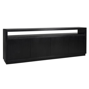 COMODA OAKURA CU 4 USI, NEAGRA, 6501, CONFECTIONATA DIN FURNIR DE STEJAR, RICHMOND INTERIORS - Img 1