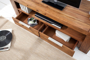 COMODA TV 135CM, MAKASSAR, DIN LEMN MASIV DE TRANDAFIR, DESIGN VINTAGE, ARTIM GROUP SELECTION - Img 3