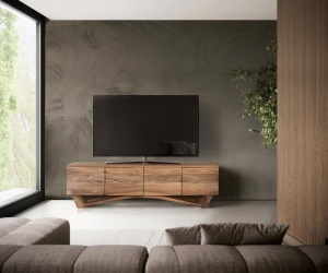 COMODA TV 170CM, LEMN DE SALCAM, GINER Y COLOMER - Img 2