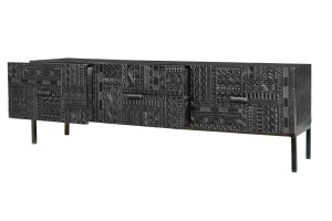 COMODA TV 180CM, LEMN DE MANGO SI PICIOARE DE METAL, GINER Y COLOMER - Img 4
