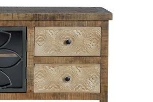 COMODA TV LIVING, GINER 1282, DIN LEMN DE MANGO SI METAL, ARTIM GROUP SELECTION - Img 7