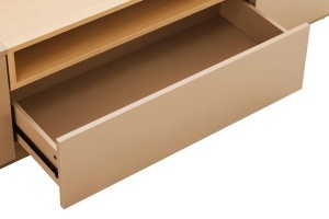 COMODA TV LOFT 160CM, REALIZATA DIN MDF SI FURNIR STEJAR, CULOARE GRI NATUR, ARTIM GROUP SELECTION - Img 8