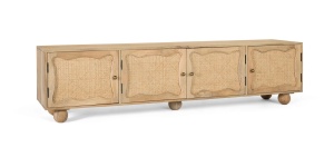 COMODA TV NATURA 200CM, REALIZATA DIN LEMN DE MANGO, CULOARE NATUR, GINER Y COLOMER