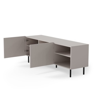 COMODA TV PAXOS RTV-1, 150X40 CM, CASMIR/NEGRU, DIN MDF FURNIRUIT, PAL LAMINAT SI METAL, STIL MODERN - Img 4