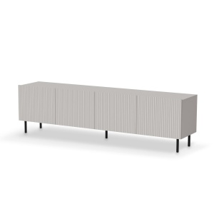 COMODA TV PAXOS RTV-2, 200X40 CM, CASMIR/NEGRU, DIN MDF FURNIRUIT, PAL LAMINAT SI METAL, STIL MODERN - Img 1