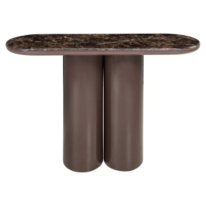 CONSOLA, ALMUNDI 120CM, REALIZATA DIN MDF, CERAMICA INFOLIATA, CULOARE MARO/MARMURA, DESIGN DEOSEBIT, RICHMOND INTERIORS