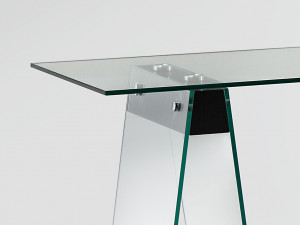 CONSOLA/BIROU 140CM, MIRNA COD 754306 DIN STICLA STIL MODERN SCHULLER - Img 3