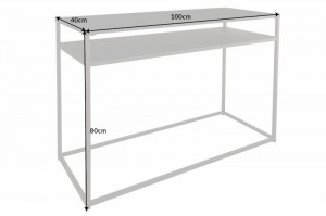 CONSOLA, DURRA DIN METAL 100CM, COD 41581, DESIGN MODERN - Img 5