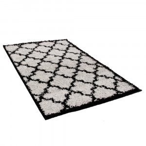 Covor 133x190 cm, gri/negru, TATUM TIP 2, 0000206761