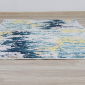 Covor 160x230 cm, albastru/gri/galben, MARION TIP 1, 0000203336 - Img 5