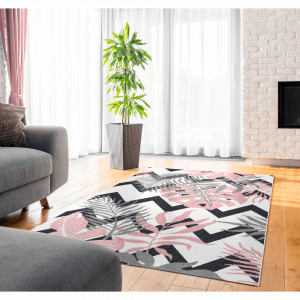 Covor, multicolor, model frunze, 67x120, SELIM, 0000267967 - Img 3