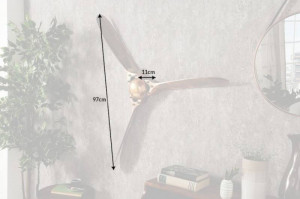 DECORATIUNE DE PERETE 97CM, SCREW, COD 39537, CUPRU STIL VINTAGE - Img 6