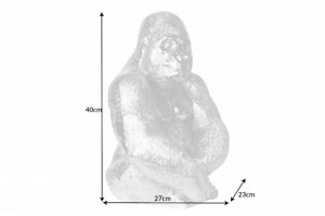 DECORATIUNE GORILLA, 40CM, METAL, COD 43195, DESIGN RETRO - Img 7