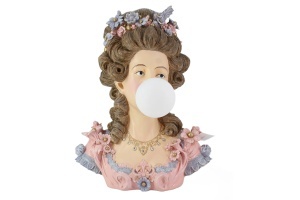 DECORATIUNE/ VEIOZA, LADY 60CM, REALIZAT DIN POLIRASINA, CULOARE MULTICOLOR, REALIZAT MANUAL, ARTIM GROUP SELECTION - Img 2