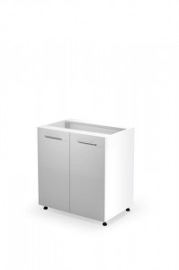 DULAP BUCATARIE VENTO ALB/STEJAR AURIU D-80/82 STIL MODERN HALMAR